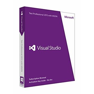 Microsoft Visual Studio Test Professional 2013 with MSDN英語|更新版の画像
