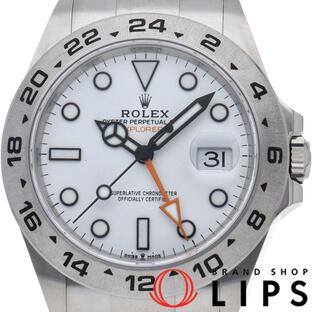 ロレックス エクスプローラー2 226570(ランダム) 箱 保証書 SS メンズ時計 ホワイト 美品 新品の画像
