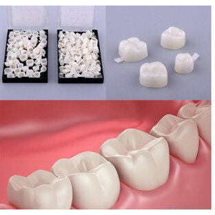 NEW! 新しい100ピース歯科用テンポラリークラウンベニア素材前部前歯臼歯 tbq276の画像