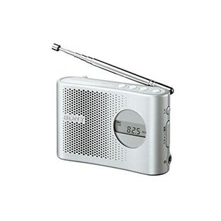 SONY FM/AM PLLシンセサイザーハンディーポータブルラジオ シルバー ICF-M55/Sの画像