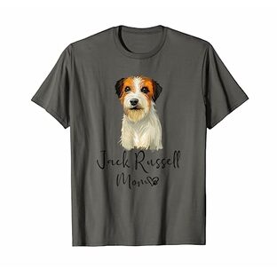 Jack Russell Terrier Mom ジャックラッセルママかわいい子犬の犬の所有者ジャックラッセルテリア Tシャツの画像
