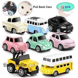 車おもちゃミニカーセット プルバックカー 8 台セット おもちゃ 子供 1歳 2歳 3歳 4歳 誕生日プレゼント 男の子 女の子 入園祝い 贈り物 プレゼント 出産祝いの画像