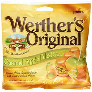 ヴェルタースオリジナル キャラメルアップル入りハードキャンディー（6個入り） Werthers Original Caramel Apple Filled Hard Candies (pack of 6)の画像
