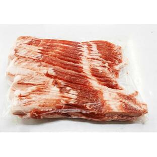 イベリコ豚 バラスライス 3mm スペイン産 1kg 冷凍 しゃぶしゃぶ 肉巻き 炒め物 焼肉 豚バラスライス 送料無料（東北〜中部）の画像