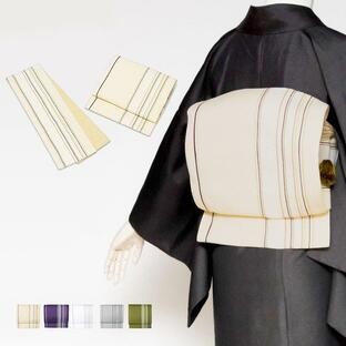 (軽装帯 献上) 作り帯 お太鼓 日本製 5colors 着物 帯 ワンタッチ 簡単 名古屋帯の画像