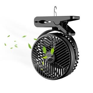 FreeFly 充電式クリップ扇風機 卓上扇風機 風量3段階調整 360度角度調整 デスク・リビング・野外などの画像