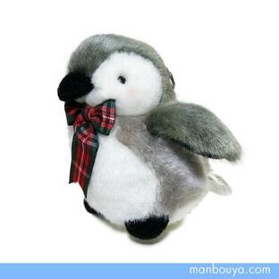 ペンギン グッズ ぬいぐるみ TAKENOKO たけのこ JOYFUL MATES ジョイフルメイト プチキーチェーン ペンギン リボン赤 10cmの画像