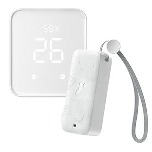 SwitchBot 防水温湿度計 ハブ2 アレクサ Wi‐Fi - スイッチボット ワイヤレス 室内 屋外用 温度計 湿度計 スマホで温度湿度管理 デジタル 高精度 コンパクト 異常通知 グラフ記録 スマートホーム Alexa Google Home IFTTT イフト Siriに対応 防水 温湿度計 1つ スマートリモコン ハブ2 1つの画像