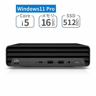 Core i5 メモリ 16GB SSD 512GB Windows10 Pro HP ( ヒューレットパッカード ) HP Pro Mini 400 G9 ( 9E891PT#ABJ ) デスクトップ パソコン 新品の画像
