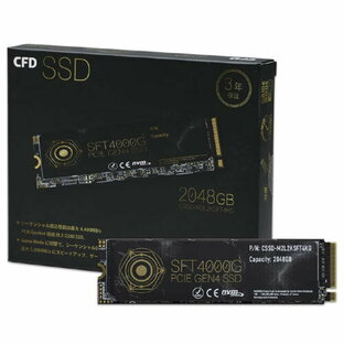 SSD CFD販売 CSSD-M2L1KSFT4KG [1TB/2TB/4TB/ PCIe Gen4x4/M.2-2280 NVMe/3D TLC NAND]の画像