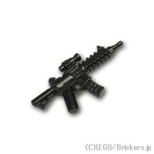 レゴ カスタムパーツ アサルトライフル HK416：ブラック | lego 互換 ミニフィギュア 人形 ミリタリー 武器 銃 ライフルの画像