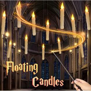 フローティングキャンドル 魔法の杖 ハロウィン インテリア 杖でオンオフ のキャンドルの画像
