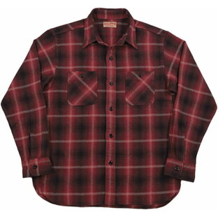 SUGAR CANE/シュガーケーン TWILL CHECK L/S WORK SHIRT ツイルチェック ワークシャツ/チェックシャツ/綿ネルシャツ 165) RED(レッド)/Lot No. SC29149の画像