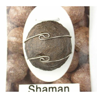 シャーマンストーン(モキ・ボール）ペンダント H&E社 シャーマニックワークとソウルヒーリング、サイキックプロテクションの石 shamanw008の画像
