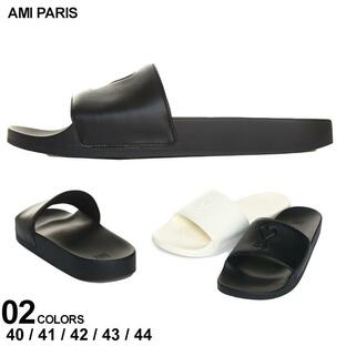 アミパリス AMI PARIS サンダル メンズ シャワーサンダル スライドサンダル Ami de Coeur ブランド ロゴ 大きいサイズあり AMUSN400AA0002の画像