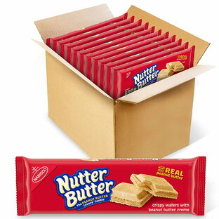 Nutter Butter社ピーナッツバターウエハースクッキー12本セットPeanut Butter Wafer Cookies, 12 - 10.5 oz packagesの画像