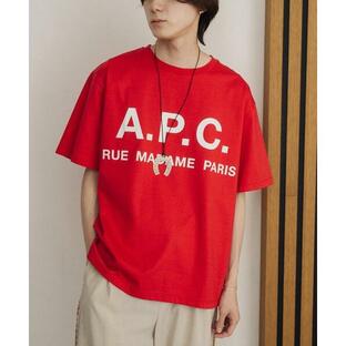tシャツ Tシャツ メンズ 「A.P.C. / アーペーセー」別注 オーバーサイズ ロゴプリント Tシャツの画像