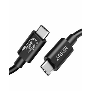 Anker 515 USB 4ケーブル 3.3フィート 8K HDディスプレイ対応 40Gbps データ転送 240W充電 USB CからUSB Cケーブル iPhone 15Pro/15ProMax/15/15Plus Type-C ノートパソコン ハブ ドッキングなどにの画像