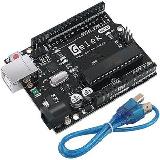 Arduinoと互換 Arduino用UNO R3 マイコンボード 開発ボード ATmega328P + USB MDM( USB ケーブル)の画像