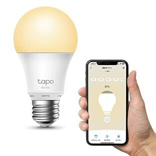TP-Link Tapo スマート LED ランプ 調光タイプ 電球色 E26 800lm Echo シリーズ/Google ホーム 対応 追加機器不要 3年保証 Tapo L510E/Aの画像