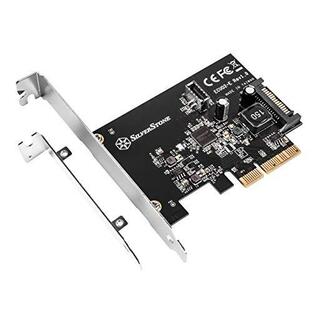 Silver Stone USB 3.2 Gen 2内側20ピンKey-Aコネクタ付きPCI Expressカード 変換アダプタ SST-ECU02-の画像