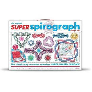 Kahootz Toy製 スーパー スピログラフ セット Super Spirograph Kit 8歳以上・家族で・螺旋模様・デザイン・50周年記念記念ゴールドギア入りの画像