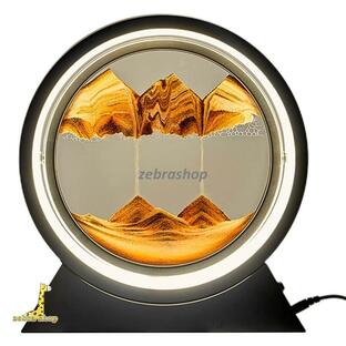 ンプ 北欧 和風 流砂 3D 間接照明 おしゃれ 置き型 360°回転 調色 ledライト 照明 ルームライト ナイトライト ベッドサイドランプの画像