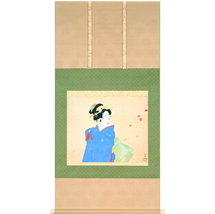 上村松園 「 深き秋 」 多色刷 高級美術印刷 掛軸の画像