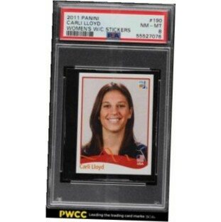 【品質保証書付】 トレーディングカード 2011 Panini Women's World Cup Stickers Carli Lloyd #190 PSA 8 NM-MTの画像