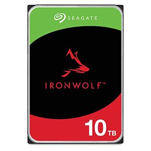 Seagate IronWolf 3.5インチ 【データ復旧 3年付】 10TB 内蔵 ハードディスク HDD CMR 3年保証 6Gb/s 256MB 7200rpm 24時間稼働 PC NAS ST10000VN000の画像