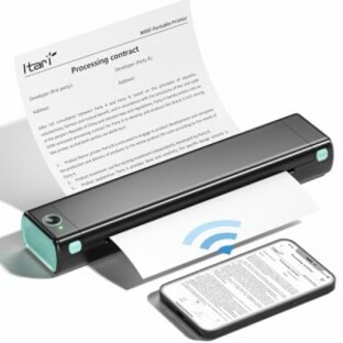 Itari M08F モバイルプリンター A4 ミニプリンター携帯プリンターコピー機 家庭用portable printer熱転写 プリンター 家庭用およびオフィの画像