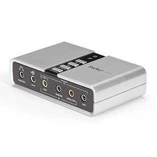 StarTech.com 7.1ch対応USB-DACヘッドホンアンプ S/PDIF対応 8x 3.5mmミニジャック 2x 3.5mmトスリンク角型コネクタ ICUSBAUDIO7Dの画像
