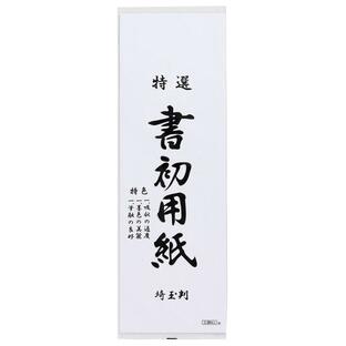 あかしや 書初め用紙 埼玉判 ２０枚入り（かきぞめようし さいたまばん 20まいいり）AO-40K-ST 書き初め用紙 画仙紙 書道 習字 書写 地方判 学校指定の画像