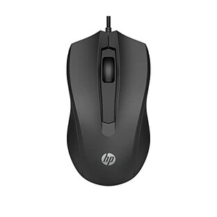 ヒューレット・パッカード(HP) HP 100G 有線 マウス 光学式 1600dpi USB 黒 ブラック【国内正規品】の画像