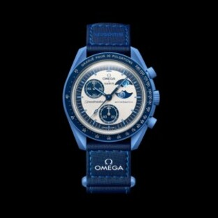 Swatch OMEGA Mission to The Super Blue Moonphase Blue スウォッチ オメガ ミッション トゥ ザ スーパー ブルー ムーンフェイズ ブルの画像