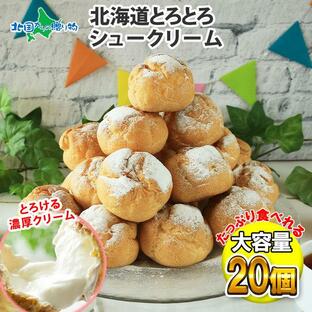 シュークリーム 北海道 20個 冷凍 お土産 お菓子 お取り寄せ スイーツ ギフト セット 大量の画像