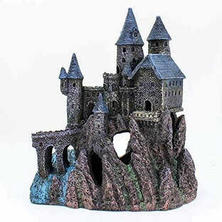Penn-Plax Age-of-Magic Wizard's Castle Aquarium Decoration ? Safe for Freshwater and Saltwater Fish Tanks ? Extra Large ? Part Bの画像