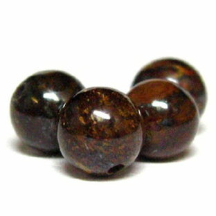 天然石ビーズ ブロンザイト 8mm玉 1粒の画像