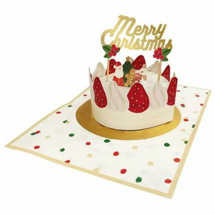 グリーティングライフ クリスマスカード 立体 ケーキ YD-27の画像