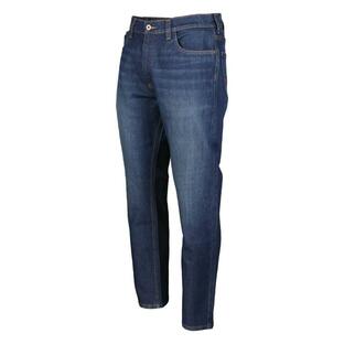 Timberland PRO ティンバーランド メンズ 男性用 ファッション ジーンズ デニム Ballast Athletic Fit Flex Five-Pocket Jeans - Dark Wash with Sandingの画像