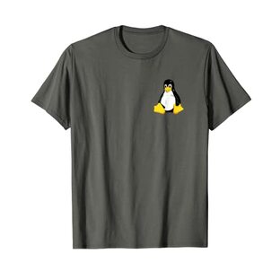 Linux Tシャツ ペンギンタックス シンプルクリーンロゴ Tシャツの画像