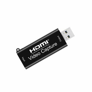 YFFSFDC HDMI キャプチャーボード USB HDMI ゲームキャプチャー USB 2.0 1080p30Hz ゲーム実況生配信、画面共有、Iodata、録画、ライブ会議に適用 UVCに適用 フルHDキャプチャーカード switch、Xbox One、OBS Sの画像