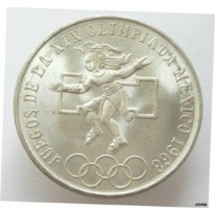 【品質保証書付】 アンティークコイン NGC PCGS メキシコ 25ペソ 1968年 夏季オリンピックゲーム シルバー 720 UNC オリジナル- show oriの画像