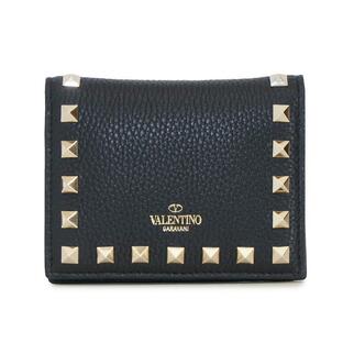 ヴァレンティノ レディース 二つ折り財布 ブラック TW2P0R39 VSH 0NO VALENTINOの画像