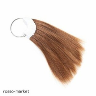 BUMMSEVEN カラーテスト用の人毛毛束スウォッチ 100％天然レミーヒューマンヘア, 約20 cm長さ、トーンレベル4ミディアムブラウンの画像