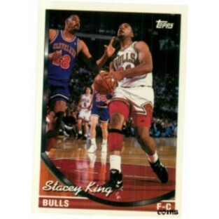 【品質保証書付】 トレーディングカード 1993-94 Topps #128 Stacey King Chicago Bulls Oklahoma Sooners Basketballの画像