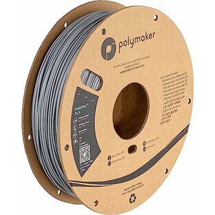 ポリメーカ(Polymaker) 3Dプリンター用高強度PLAフィラメント PolyMax PLA 1.75 mmグレーの画像