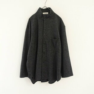 【メンズ/定価2.7万】ネストローブ コンフェクト nest Robe CONFECT ウールコットンスタンドカラーシャツ 3 【中古】【80I42】の画像