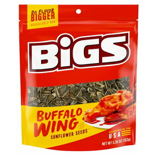 BIGS ビッグス ひまわりの種 バッファローウィング サンフラワーシード アメリカのお菓子 BIGS Buffalo Wing Sunflower Seedsの画像
