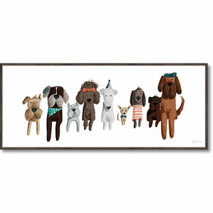 絵画 ベッキー ソーンズ「ピクニック ドッグ3」 額入り かわいい 犬の絵 アートフレーム インテリア リビング 玄関 トイレ 部屋に飾る 癒し 御祝 ギフト プレゼント 贈り物 なごむ 動物 Sサイズ おしゃれ 壁掛け 絵の画像